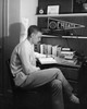 Side profile of a young man reading a book Poster Print - Item # VARSAL25518215