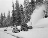 USA  Snowplow in Cascade Mountains  50 miles East of Seattle Poster Print - Item # VARSAL255421475