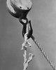 Low angle view of a breaking rope hanging on a hook Poster Print - Item # VARSAL25529500B