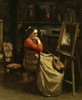 Corot's Studio  Young Woman with a Mandolin      Jean Baptiste Camille Corot   Musee du Louvre  Paris Poster Print - Item # VARSAL1158876