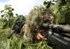 May 4, 2007 - Soldiers take aim toward a target building during a training scenario at Lackland Air Force Base, Texas. Poster Print - Item # VARPSTSTK102445M