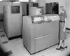 Technician working on mainframe in computer lab  Univac Poster Print - Item # VARSAL2551869