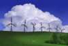 Wind Generators With Clouds In Background PosterPrint - Item # VARDPI5510