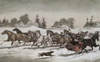 Trotting Cracks in the Snow   Currier and Ives  Poster Print - Item # VARSAL3803489106