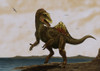 A Concavenator corcovatus running on the beach Poster Print - Item # VARPSTARZ600009P