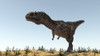 Majungasaurus in a barren environment Poster Print