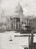 St. Paul's Cathedral from the Surrey shore, London, England in the 19th century. From Cities of the World, published c.1893. PosterPrint - Item # VARDPI2430402