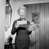 Senior woman opening and reading letter Poster Print - Item # VARSAL255422442A