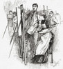 Woman Learning To Paint In 19Th Century Atelier. From The Strand Magazine Published 1894. PosterPrint - Item # VARDPI2220477