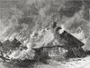 Magdala Fortress, Abyssinia, Burning After Being Set Fire To By The British Army After The Battle On Mount Fahla. From El Mundo En La Mano Published 1875. PosterPrint - Item # VARDPI1958456