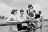 Group of young people by wooden fence Poster Print - Item # VARSAL255424314