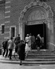Rear view of a group of people entering a church  St. Mary's Church  St. Petersburg  Florida  USA Poster Print - Item # VARSAL2555718
