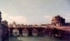 View of the Tiber with the Castel Sant'Angelo  1742  Bernardo Bellotto  Oil on canvas  Detroit Institute of Arts  Michigan  USA Poster Print - Item # VARSAL2621744