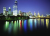 Melbourne Skyline At Night PosterPrint - Item # VARDPI1878879