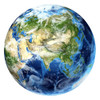 3D rendering of planet Earth with clouds, centered on Asia Poster Print - Item # VARPSTVET200021S