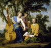 The Muses: Melpomene  Erato  and Polymnia by Eustache Le Sueur   France  Paris  Musee du Louvre Poster Print - Item # VARSAL11582026