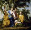 The Muses: Melpomene  Erato  and Polymnia by Eustache Le Sueur   France  Paris  Musee du Louvre Poster Print - Item # VARSAL11582026