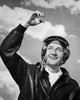 Pilot with his hand raised and smiling Poster Print - Item # VARSAL2554159B