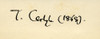 Thomas Carlyle, Signature. 1795-1881. Scottish-Born English Historian And Essayist. From The Book The French Revolution By Thomas Carlyle. Published London, 1894. PosterPrint - Item # VARDPI1858386