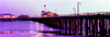 Pier illuminated at dusk, Stearns Wharf, Santa Barbara, California, USA Poster Print - Item # VARPPI164955