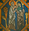 The Visitation   stained glass window   12th Century Poster Print - Item # VARSAL9008291