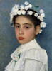 Girl with Flowers in her Hair  Isidor Kaufmann Poster Print - Item # VARSAL900137306