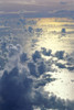 View From Above Clouds Over Ocean, Sun Reflections A35G PosterPrint - Item # VARDPI1997510