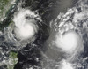 August 8, 2006 - Typhoon Saomai and Tropical Storm Bopha approaching Taiwan and China Poster Print - Item # VARPSTSTK201495S