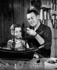 Close-up of a mature man with his son making a model of a sailing ship Poster Print - Item # VARSAL25522090