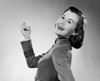 Side profile of a young woman smiling Poster Print - Item # VARSAL25541519