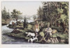 Hunting  Fishing and Forest Scene  Currier & Ives Poster Print - Item # VARSAL3803329901