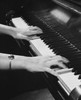 High angle view of a person's hands playing the piano Poster Print - Item # VARSAL25527486E