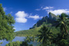 French Polynesia, Bora Bora, Coastal Shot, Mountains With Water A56A PosterPrint - Item # VARDPI1996689