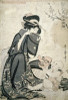 Woman in Kimono  Japanese woodcut Poster Print - Item # VARSAL11582328