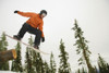 Snowboarder In Mid Air PosterPrint