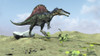 Spinosaurus walking across a desert landscape Poster Print - Item # VARPSTKVA600567P