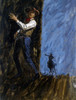 Cowboy hiding from enemy on horseback Poster Print - Item # VARSAL902136637