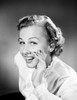 Portrait of young woman whispering Poster Print - Item # VARSAL255417970