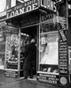 Rear view of a man standing at the entrance of a store Poster Print - Item # VARSAL9904364