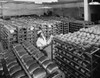 Female worker examining bread in a bakery  Pepperidge Farm Bakery  Norwalk  Connecticut  USA Poster Print - Item # VARSAL25527053