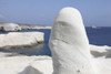 White tuff formations sculpted by erosion, Sarakiniko beach, Milos, Greece. Emplaced in a submarine environment and subsequently uplifted by volcano-tectonic processes Poster Print - Item # VARPSTRRS300433S