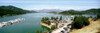 High angle view of a lake surrounded by mountains, Shasta Lake, California, USA Poster Print - Item # VARPPI117733