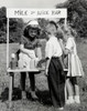 Girl serving refreshments to her friends Poster Print - Item # VARSAL25516276