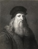 Leonardo Da Vinci 1452-1519. Florentine Artist From The Book _Gallery Of Portraits? Published London 1833. PosterPrint - Item # VARDPI1858766