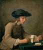 The House of Cards   1737  Jean-Sim?on Chardin  Oil on canvas   Musee du Louvre  Paris  Poster Print - Item # VARSAL11582360