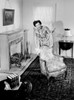 Woman dusting living room Poster Print - Item # VARSAL255419106A