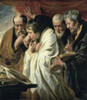 FOUR EVANGELISTS  THE OIL ON CANVAS Jordaens  Jacob 1593 d1678 Flemish Musee du Louvre  Paris Poster Print - Item # VARSAL11581876