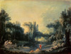 Landscape With A Pond 1746 S.d. 1746 Francois Boucher Oil On Canvas State Hermitage Museum  St. Petersburg  Russia Poster Print - Item # VARSAL261418