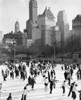 High angle view of a group of people skating on an ice rink  Wollman Rink  Central Park  Manhattan  New York City  New York  USA Poster Print - Item # VARSAL25540117