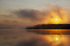Sunrise over a calm, misty, wilderness lake; Ontario, Canada PosterPrint - Item # VARDPI12256011
